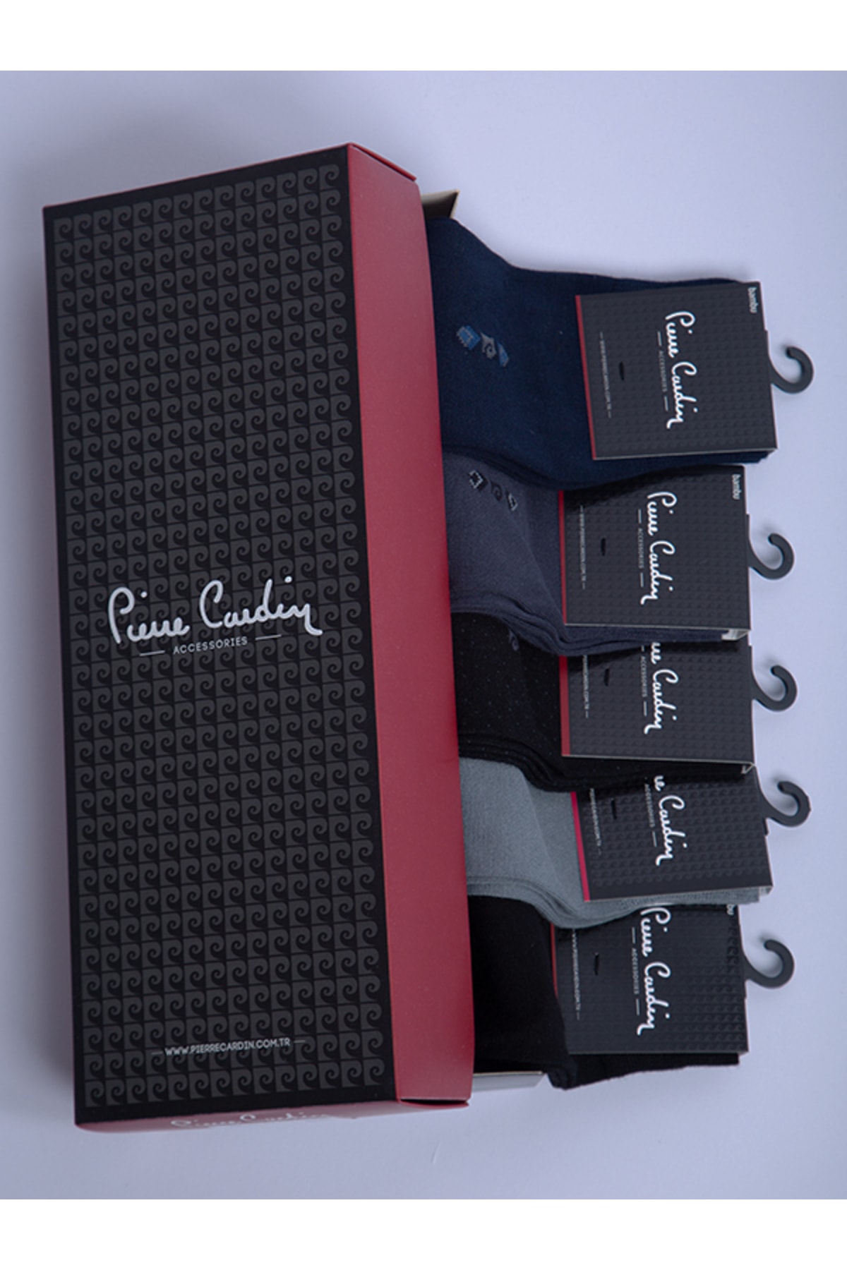 جوراب پیر کاردین مردانه بامبو خاکستری  راسته     آستین بلند لباس خانگی | Pierre Cardin 490 FLAT3 TR - تصویر 2