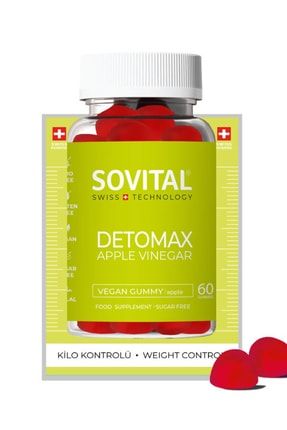 Detomax Detoks Zayıflama Kilo Kontrolü Diyet Vegan Gummy 0516