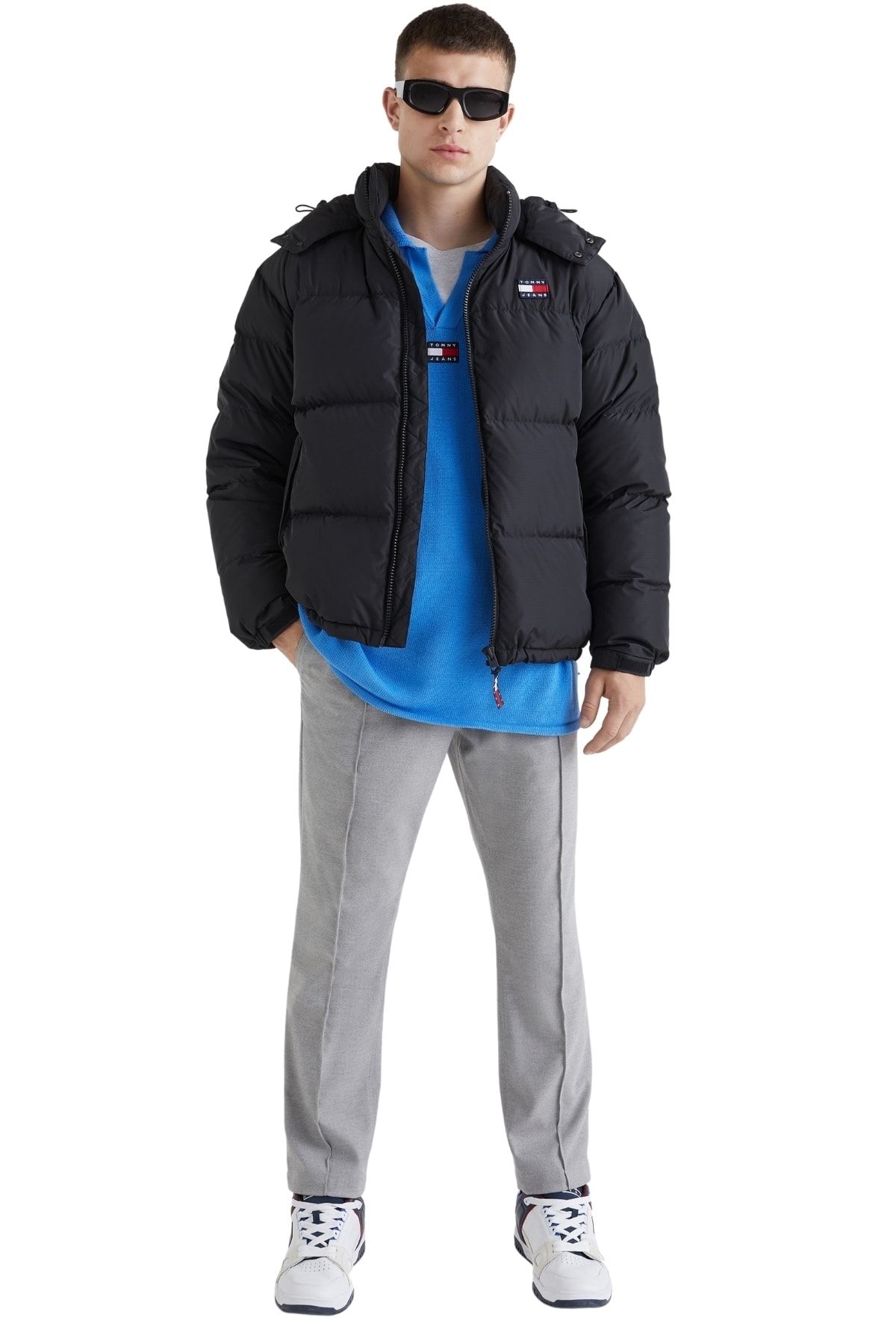 tommy hilfiger black puffer