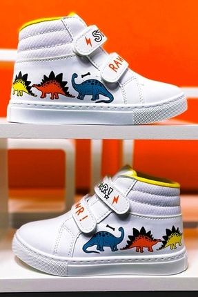 - Rex Model Beyaz Unisex Çocuk Spor Sneaker Ayakkabı REX100