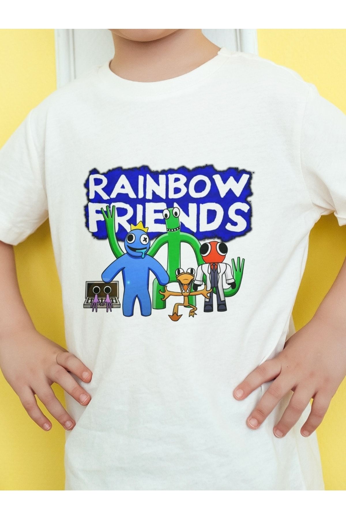 Camiseta Roblox Turma Rainbow Friends Masculino Feminino