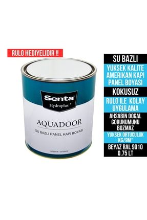 Senta Aquadoor Su Bazlı Premium Kapı Panel Boyası Beyaz 1 Kg (tanıtıma Ozel Rulo Hedıyelıdır ) 533