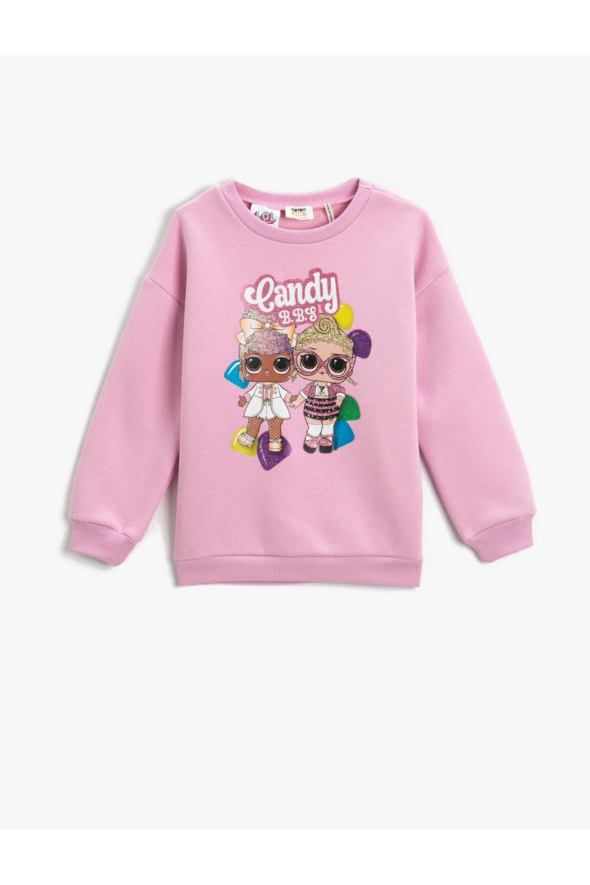 Koton Sweatshirt Lila Regular Fit