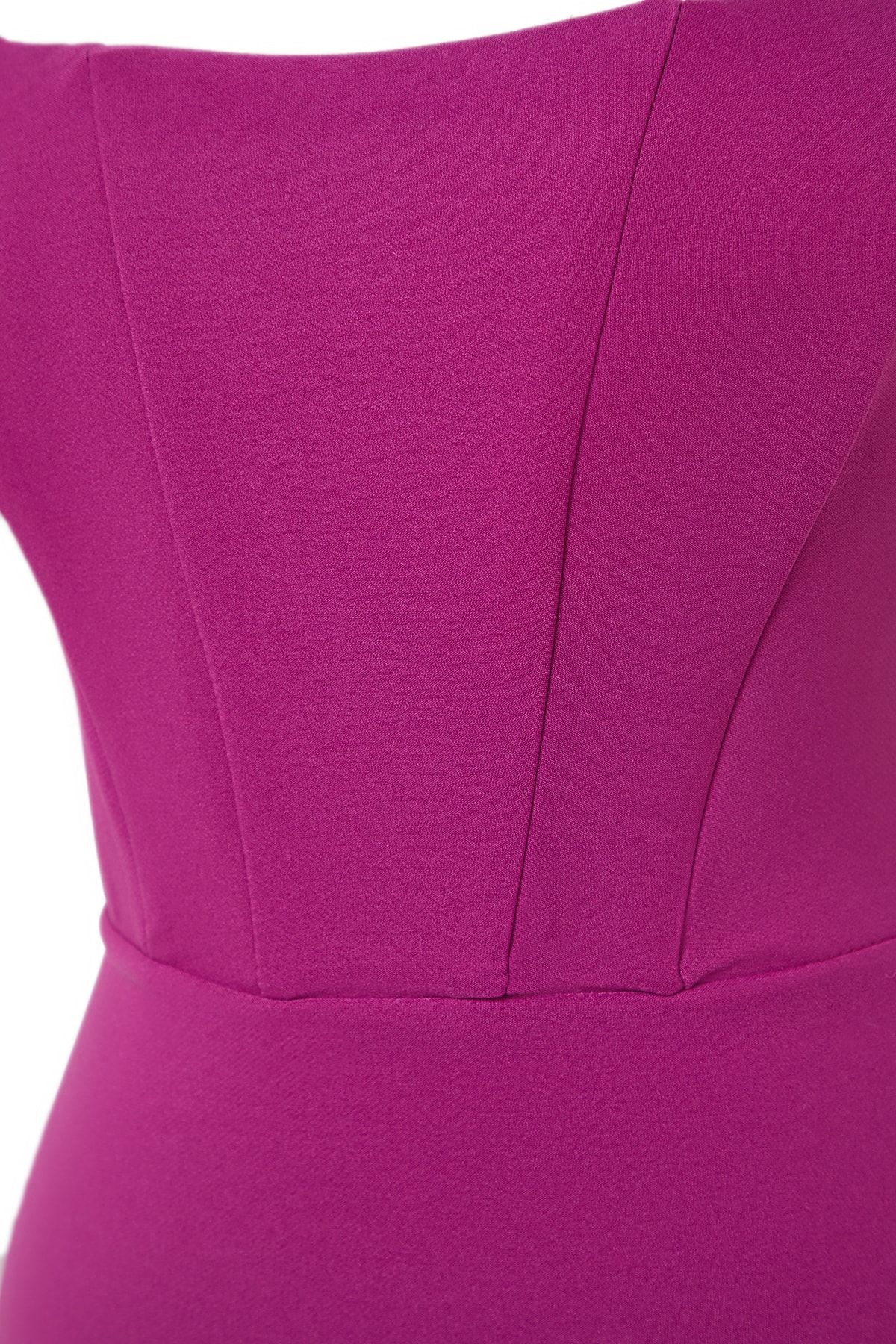 Trendyol Collection-Figurformendes, lila Korsett-Abendkleid - TPRSS22EL00097 7