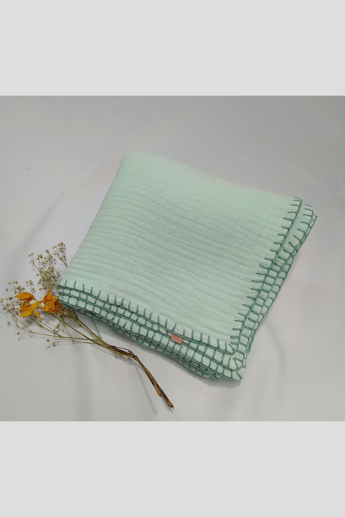 Green hot sale baby blanket