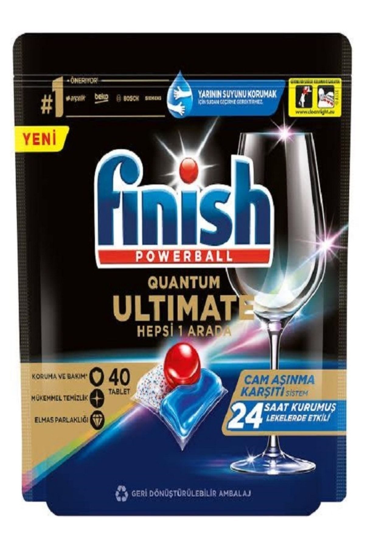 Finish Qantum Ultimate 40 Kapsül Bulaşık Makinesı Deterjanı Tableti