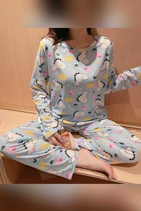 New Dinosaur Süpersoft Pijama Takımı TYC00367675223