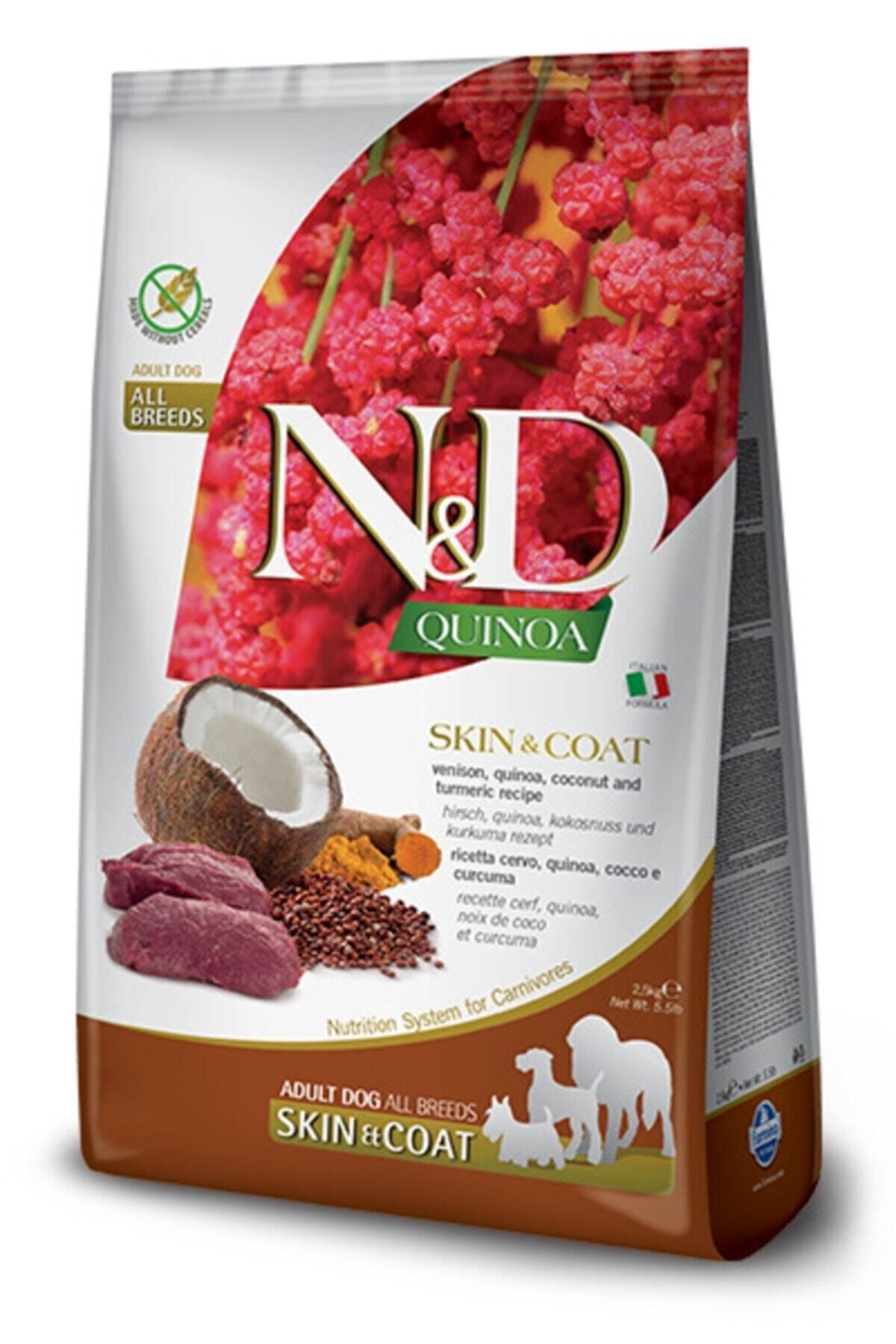 N&D Geyik Eti, Kinoa, Hindistan Cevizi Ve Zerdeçal Küçük Irk Mini 2,5 Kg