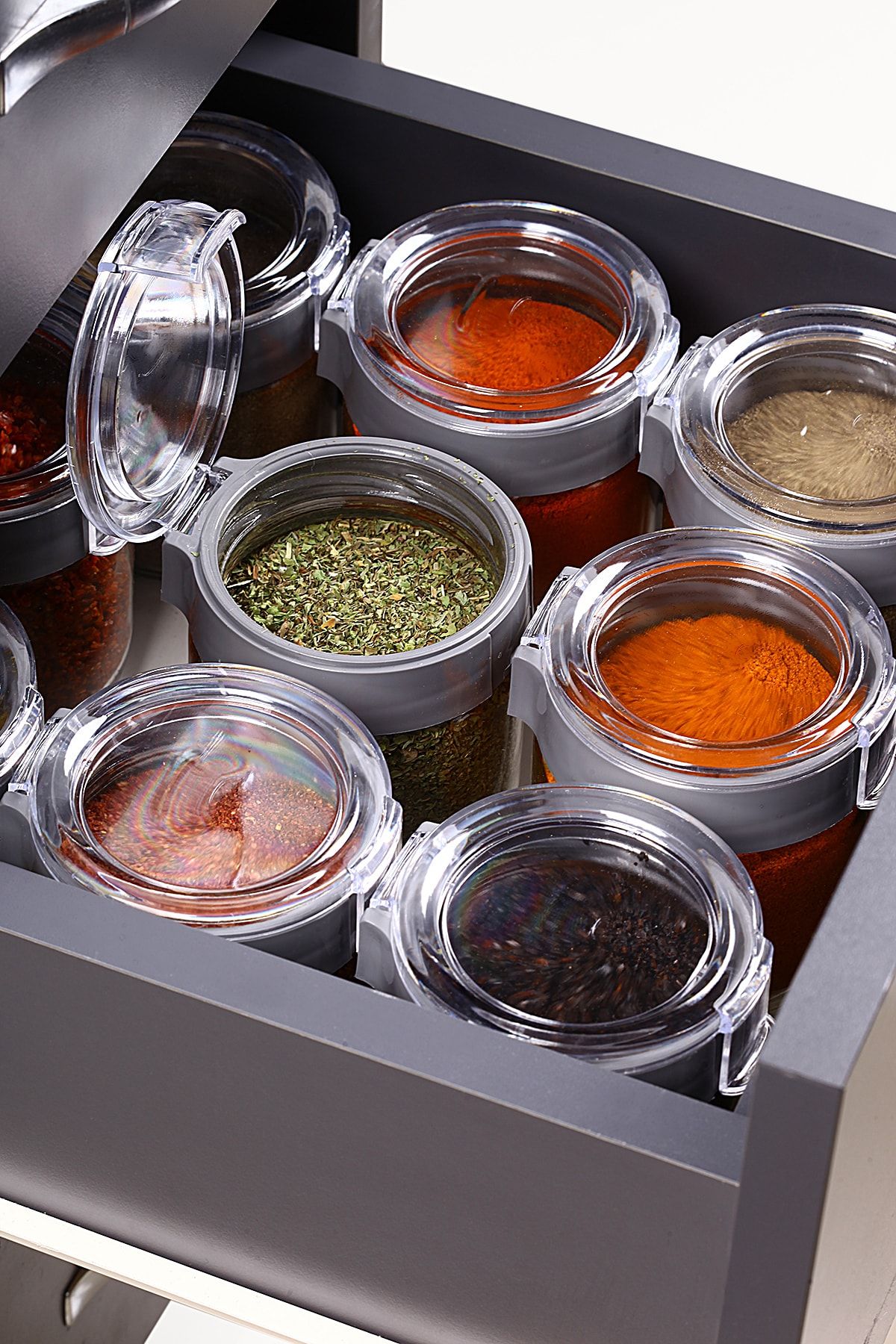King Mop-6-Piece Glass Spice Container And Storage Container (425 Ml X 6 Pieces) - Glass Spice Container And Storage Container 3