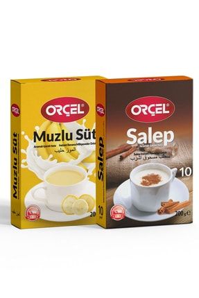 Salep Muzlu Süt Aromalı Içecek Tozu Oralet Çay 2x200gr. SALEP MUZLUSÜT