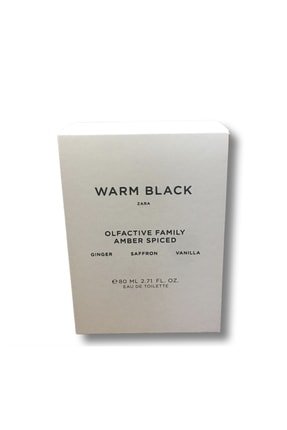 Warm Black Edt 80 ml Erkek Parfüm 2,71 Fl. Oz 20210451999998 zara Warm black