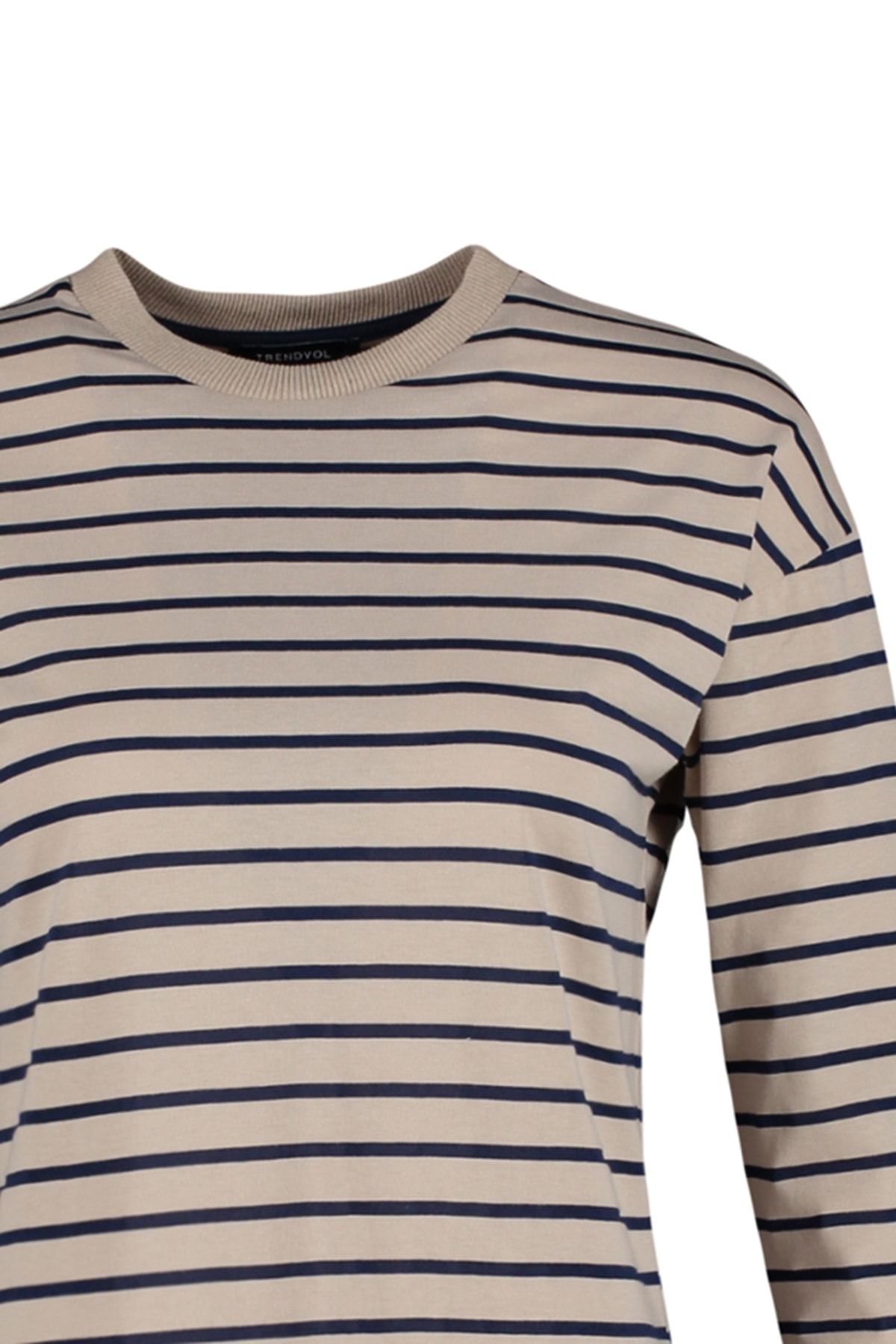 Trendyol Modest-Norková pruhovaná pletená tunika TCTAW22UK0240 7