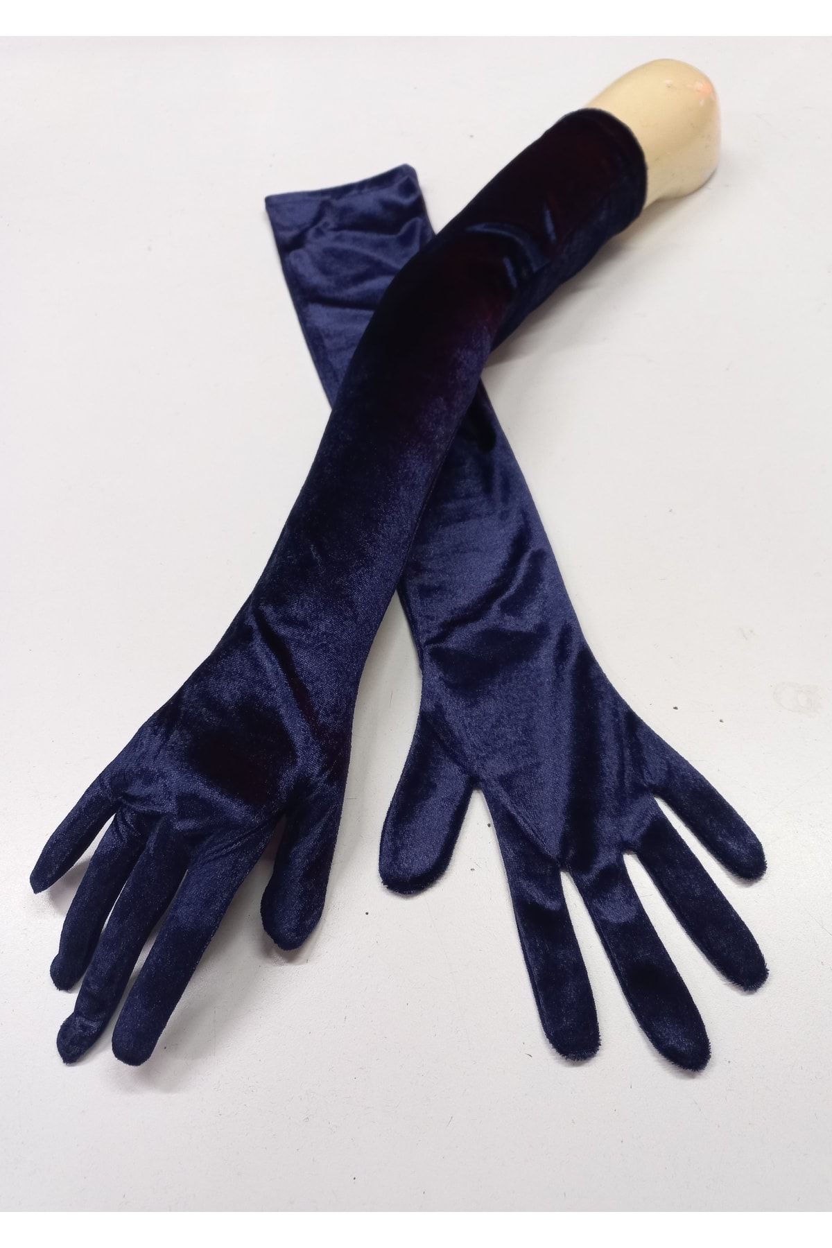 Navy evening gloves hotsell