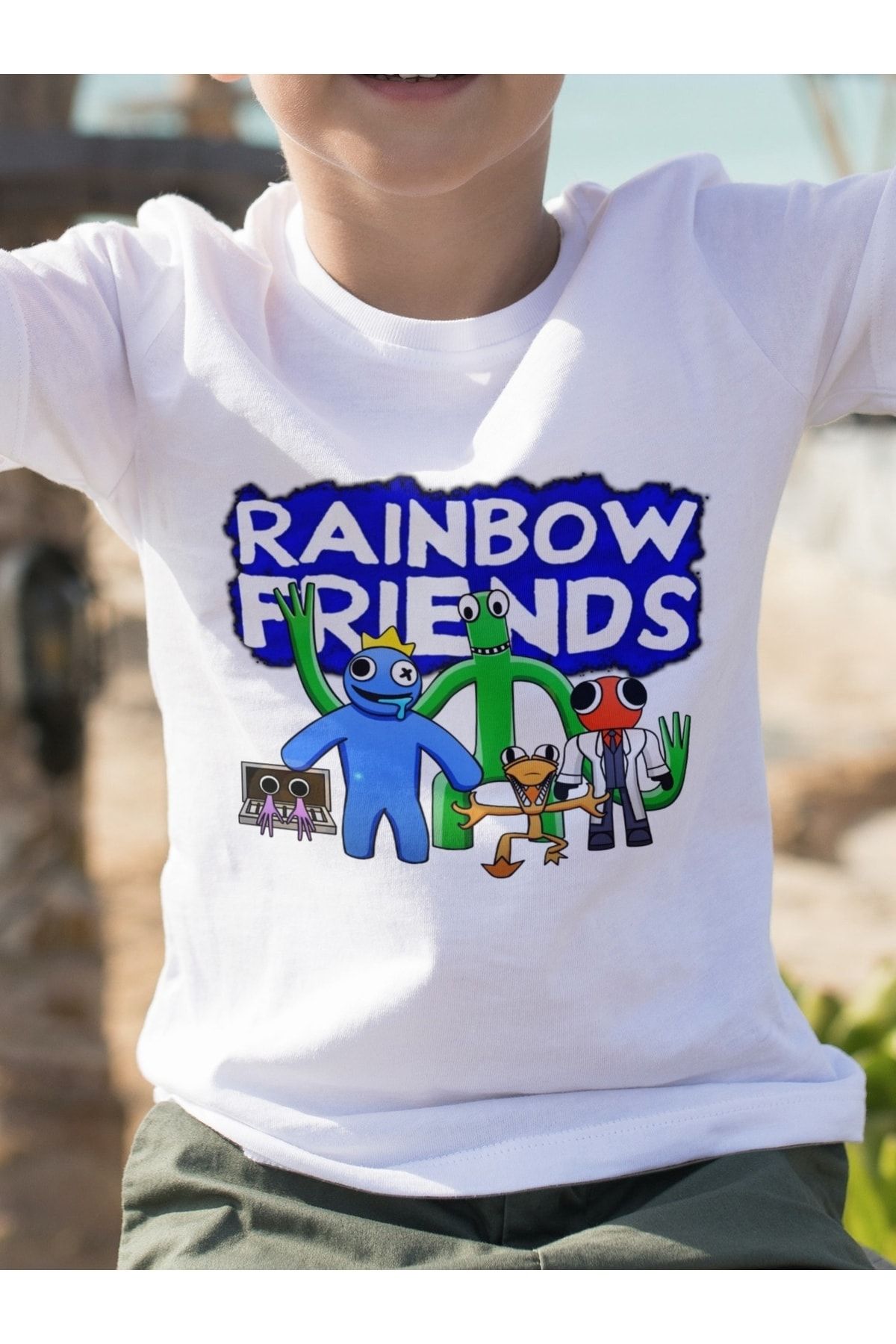 Camiseta Roblox Turma Rainbow Friends Masculino Feminino