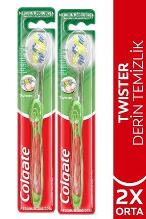 Twister Orta Derin Temizlik Diş Fırçası X 2 Adet 600106702426229