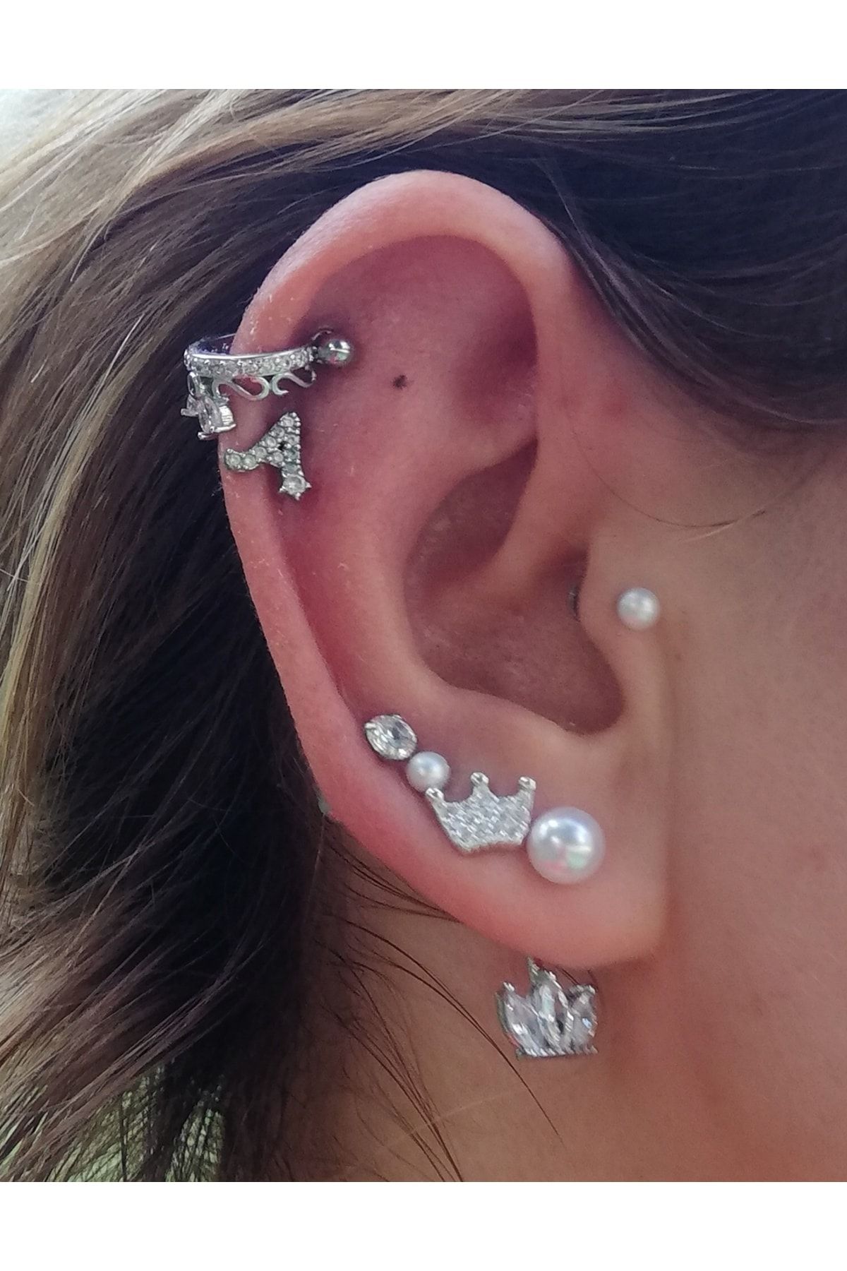 Bylin Tak Crown Piercing for Helix 1 Piece Trendyol
