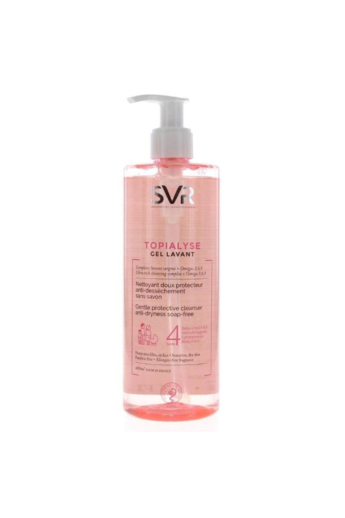 SVR Topialyse Gel Lavant 400ml