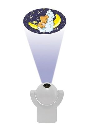 Sensörlü Projeksiyon Tavan Görüntü Yansıtmalı Gece Lambası Çocuk Bebek Uyku Gece Lambası EC5001