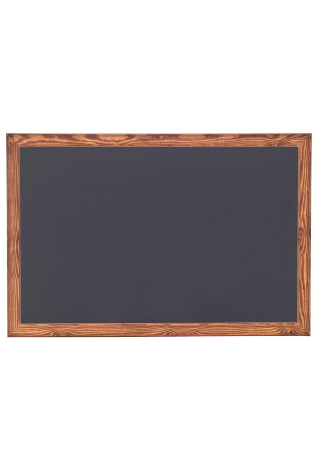 Genel Markalar 20x40 Cm Ince Ahşap Çerçeveli Kara Tahta - Siyah