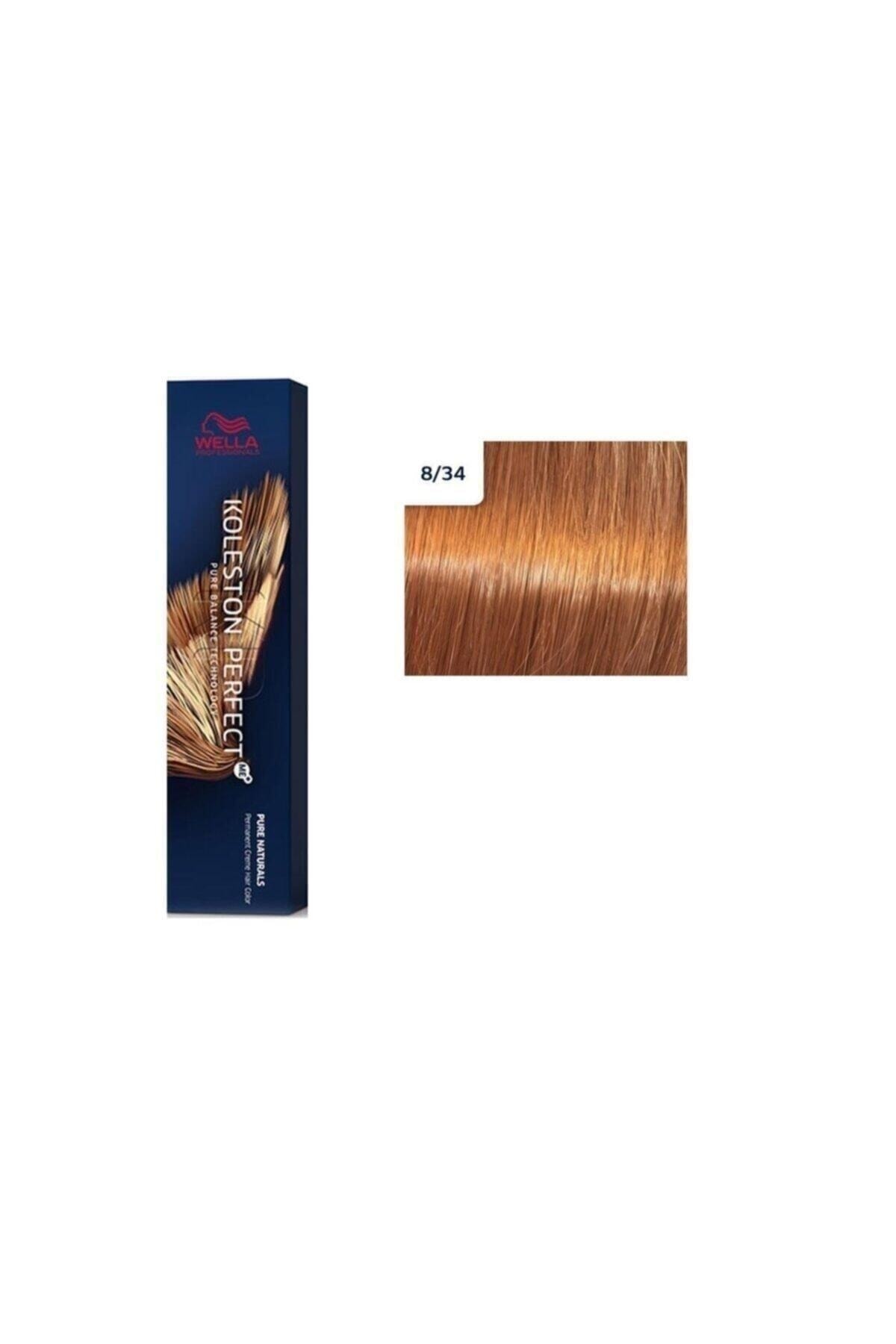 Wella Koleston Perfect Me+ Süper 8/34 Açık Altın Bakır Kalıcı Saç Boyası 60/ml