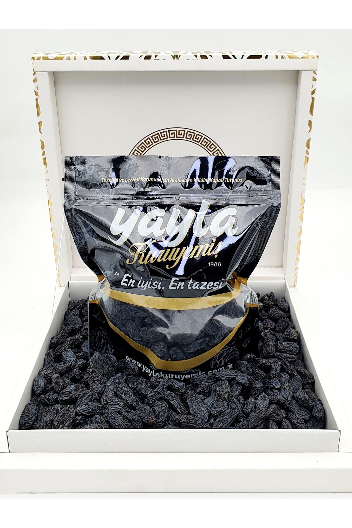 yayla kuruyemiş Çekirdeksiz Siyah Üzüm Gölge Kurusu 500g