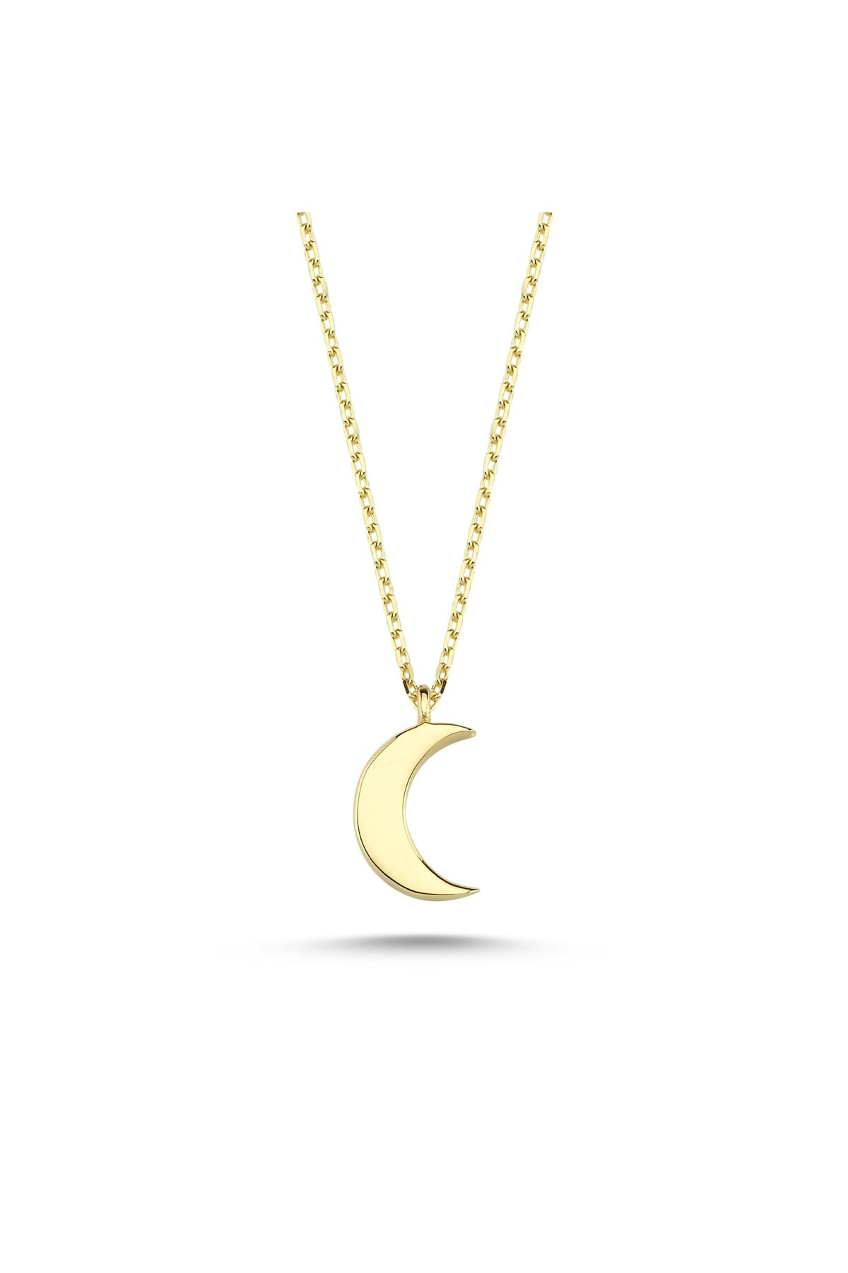 fullcontrol Women s Gold Moon Necklace Trendyol
