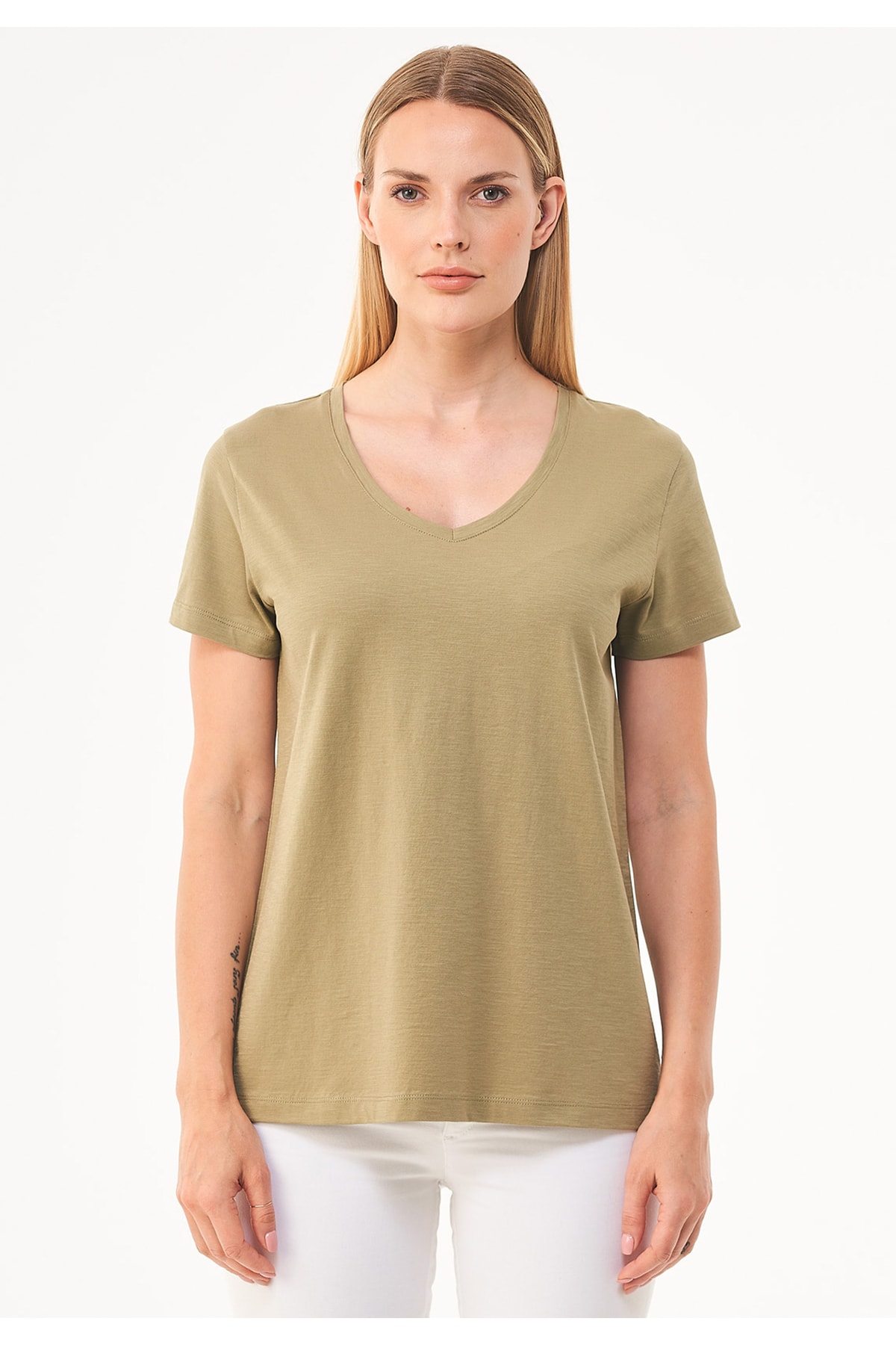 ORGANICATION T-Shirt Gelb Regular Fit