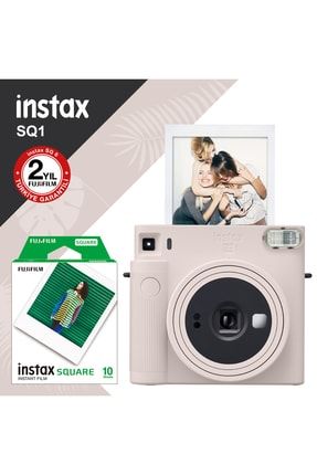 Instax Sq1 Beyaz Fotoğraf Makinesi Ve 10'lu Kare Film FOTSI00148-10