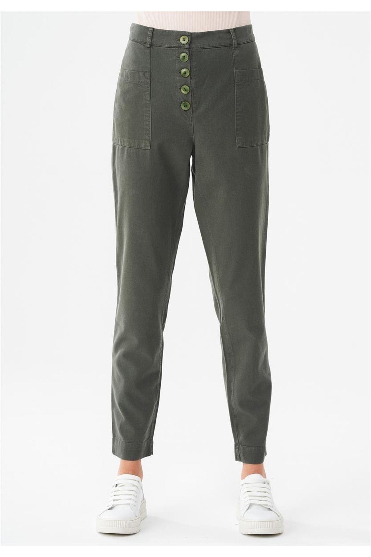 ORGANICATION Hose Khaki Slim Fast ausverkauft