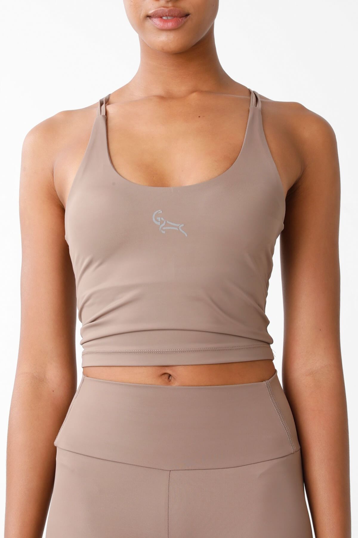 Goat Spirit Lobster İnce Askılı Crop Bej
