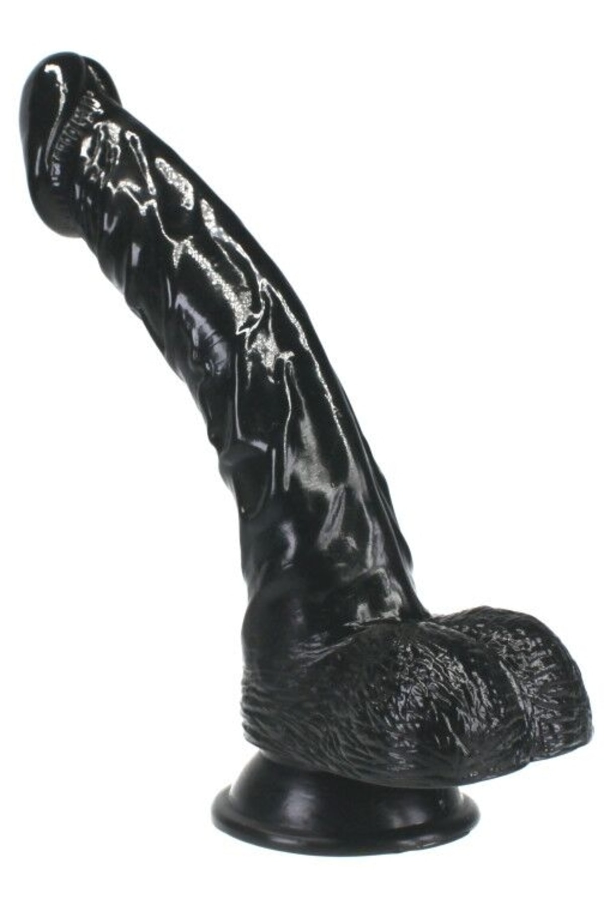 Anal Ve Vajinal Kullanılan 16 Cm Güçlü Vantuz Ile Sabitlenebilir Damarlı Yapay Penis