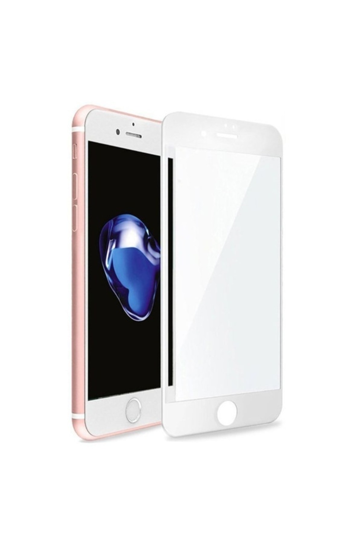 Iphone 7/8 Plus Tam Kaplayan Ekran Koruma Camı - Beyaz 3