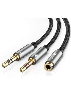 3.5mm Kulaklık Ve Mikrofon Birleştirici Y Kablo Siyah MT01709