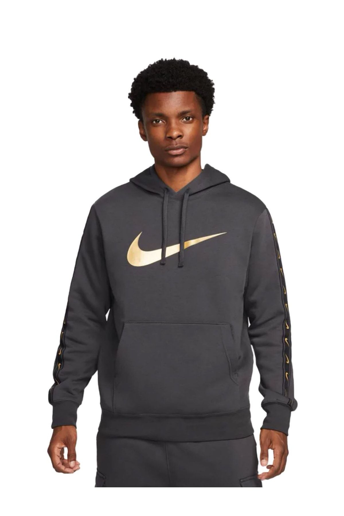 Nike Repeat Sw Flc Po Hood Bb Erkek Günlük Sweatshirts