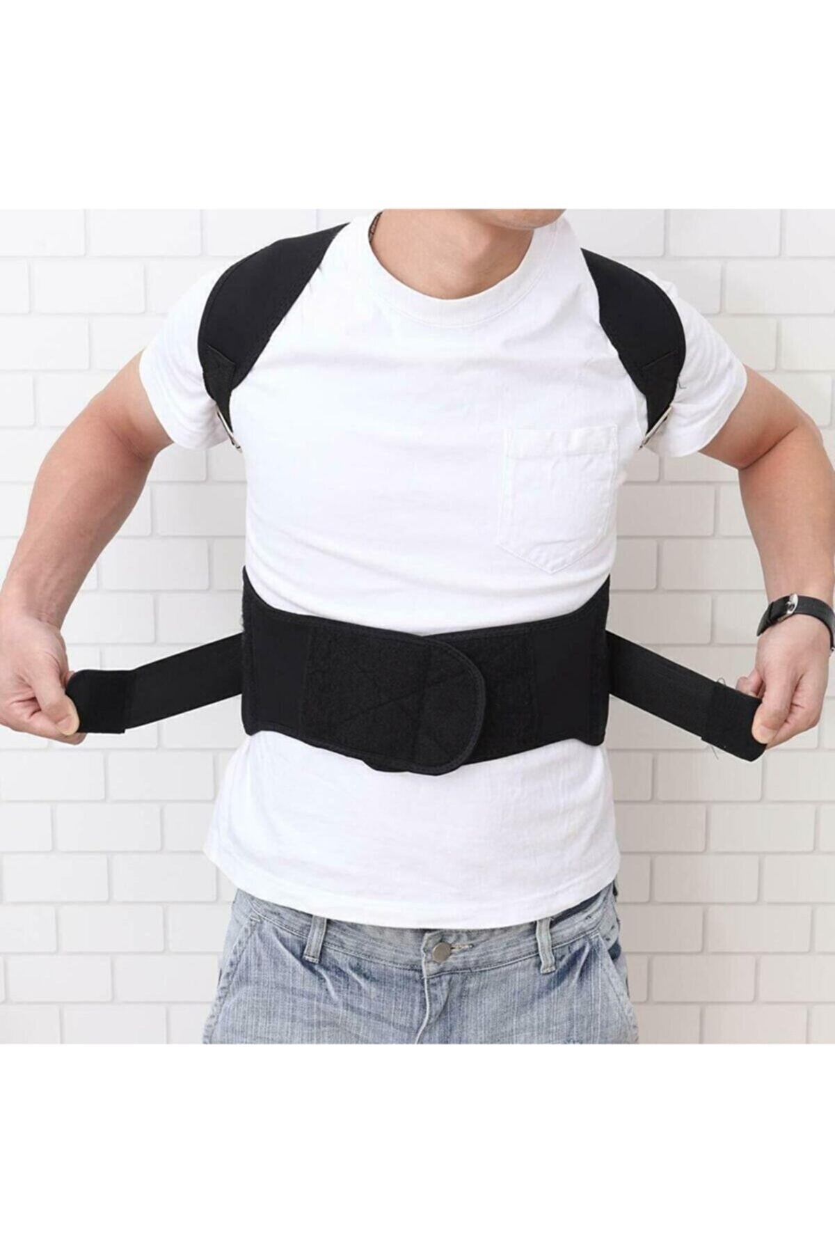 Breaks Way Spor Manyetik Dik Duruş Korsesi Bel Omuz Kamburluk Önleyici Sırt Kemeri Aparatı