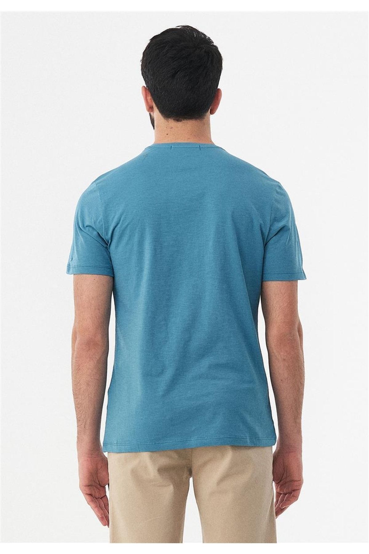 ORGANICATION T-Shirt Blau Figurbetont YB7583