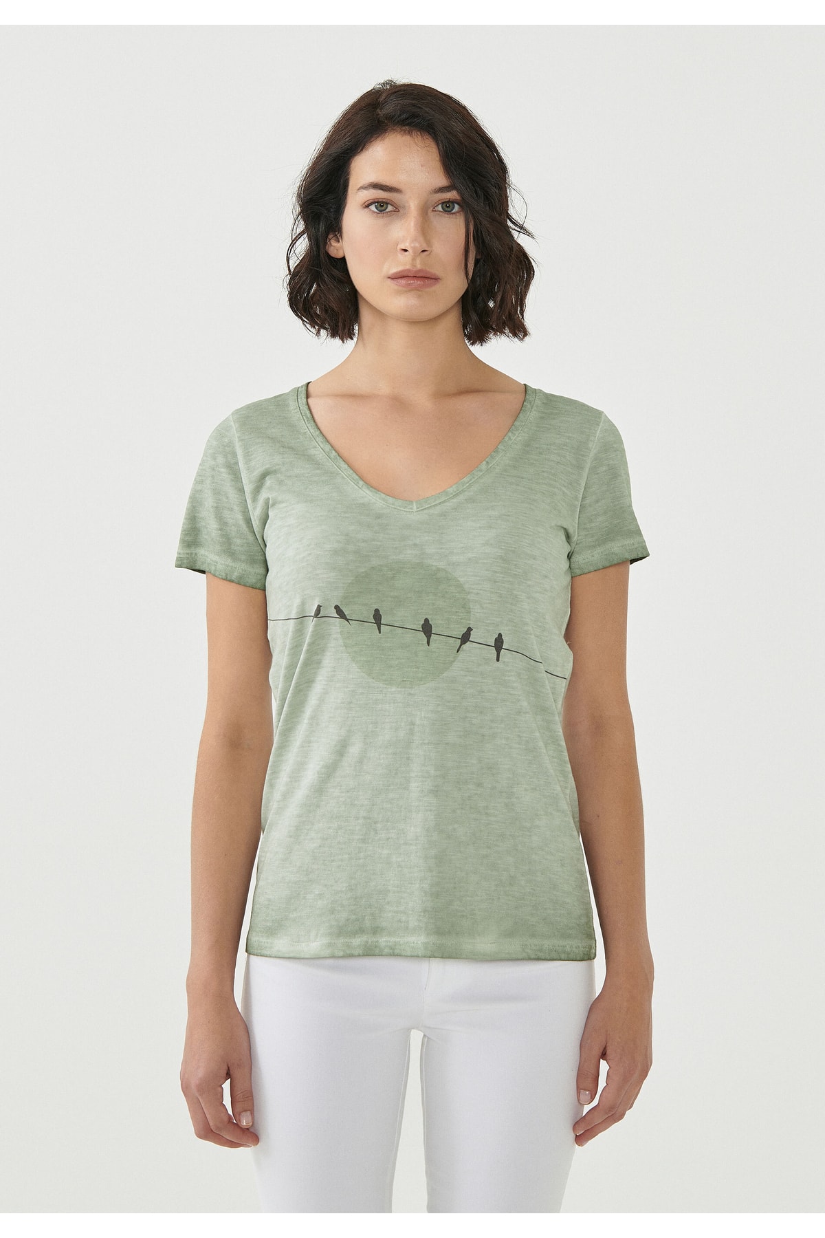 ORGANICATION T-Shirt Grün Slim Fit Fast ausverkauft