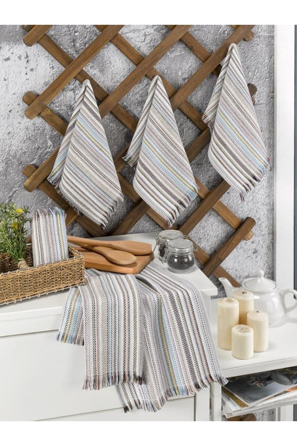 T N M N HOME Tea Towel Peshgir 3 pack