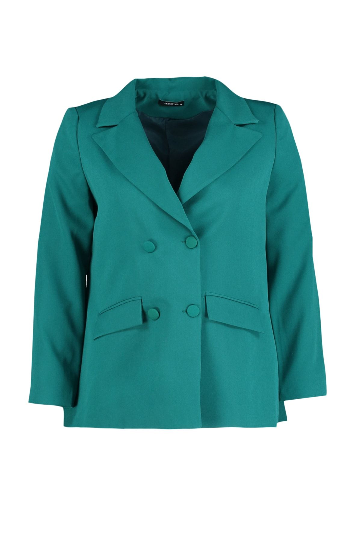 Trendyol Curve-Green Pocket Detailed Jacket TBBSS22CE0180 5