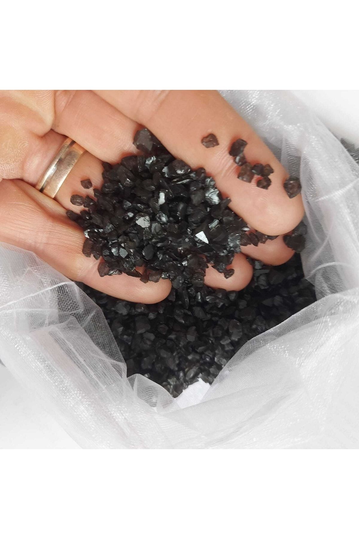 تزیینات سال نو مشکی شکستگی های شیشه ای عمده فروشی 300 گرم Aker Hediyelik