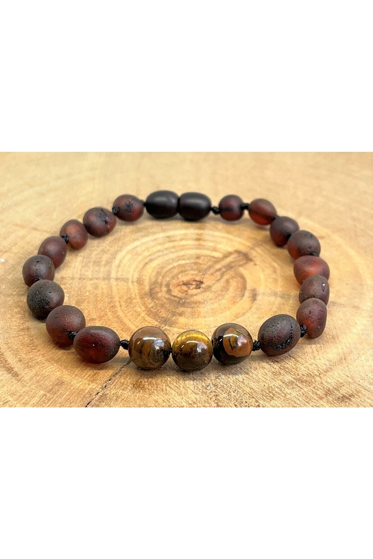 Drop Amber Cupping Matte Cherry Adult Bracelet