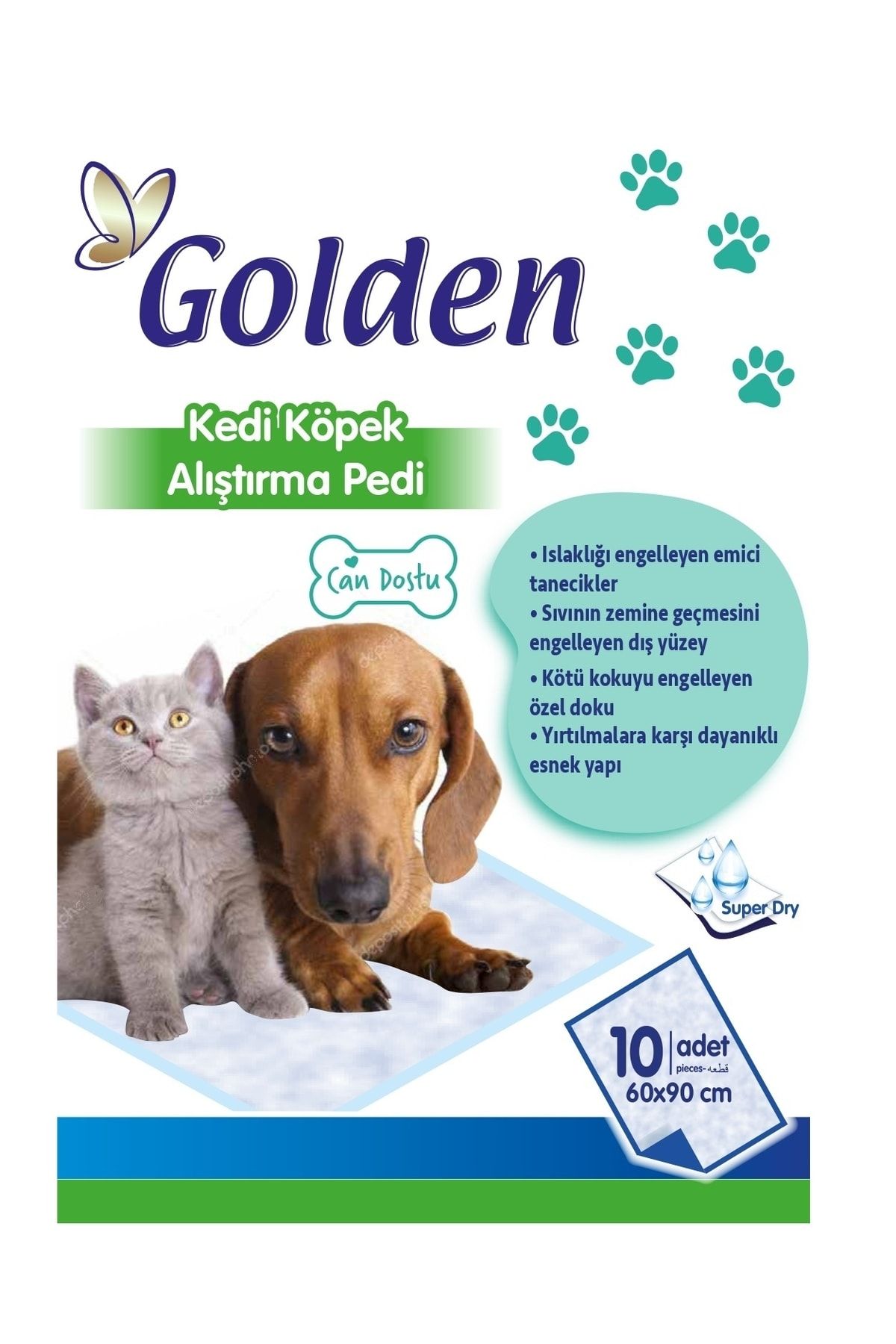 Kedi Köpek Alıştırma Çiş Pedi 60x90 (10'lu)