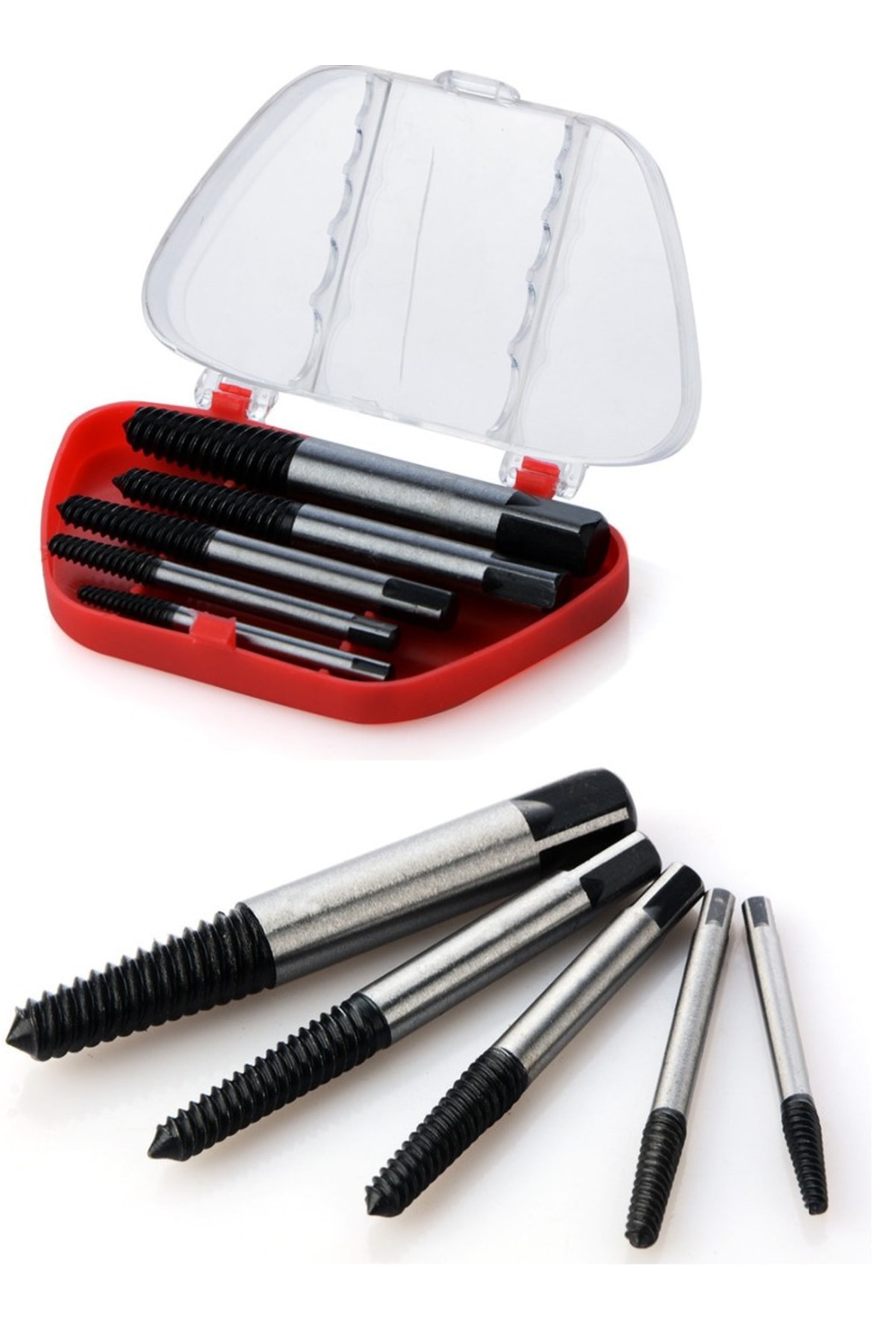 Screw Remover Drill Bit Guide Set 5 Pieces Damaged Broken Screw Remover Guide Set