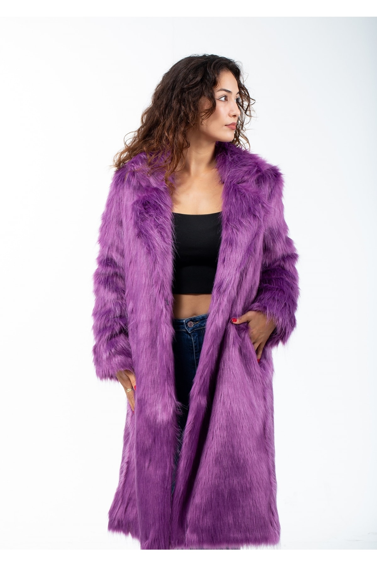 KürkZone  Kadın Yeni Trend Kürk Manto - Görsel 2