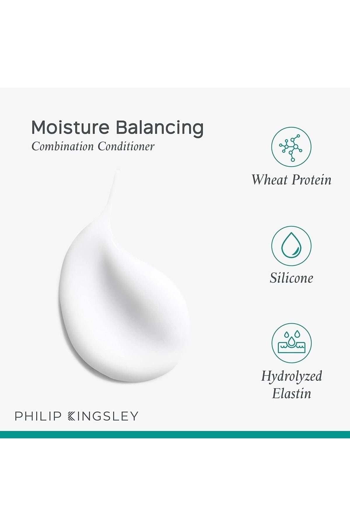 PHILIP KINGSLEY-Moisture Balancing Conditioner - Moisture Balancing Collagen Conditioner for Processed Hair 1000 Ml 3