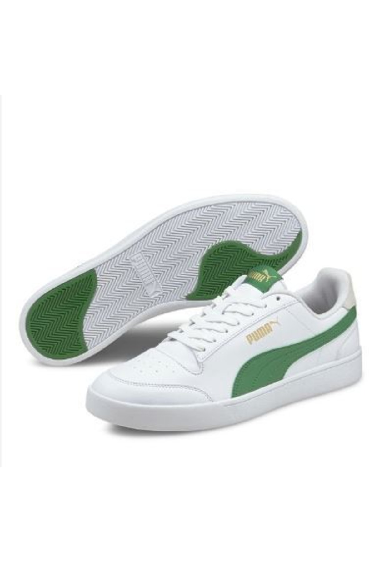 Shuffle - کفش Puma پوما مردانه سبز 30966813 E-421 اورجینال - تصویر 3
