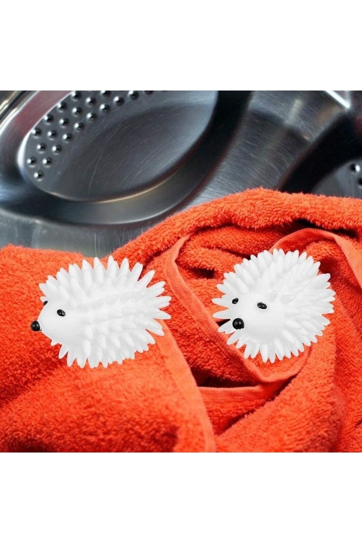 Buffer-2-Piece Hedgehog Model Feather Collector Anti-Wrinkle Laundry Drying Ball 3