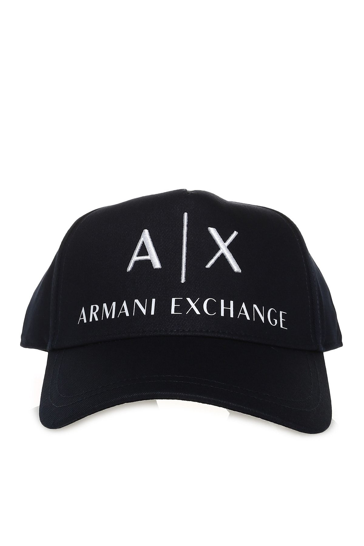 کلاه سفید مردانه آبی سرمهای تابوت 954039 00936 BLU NAVY BIANCO Armani Exchange