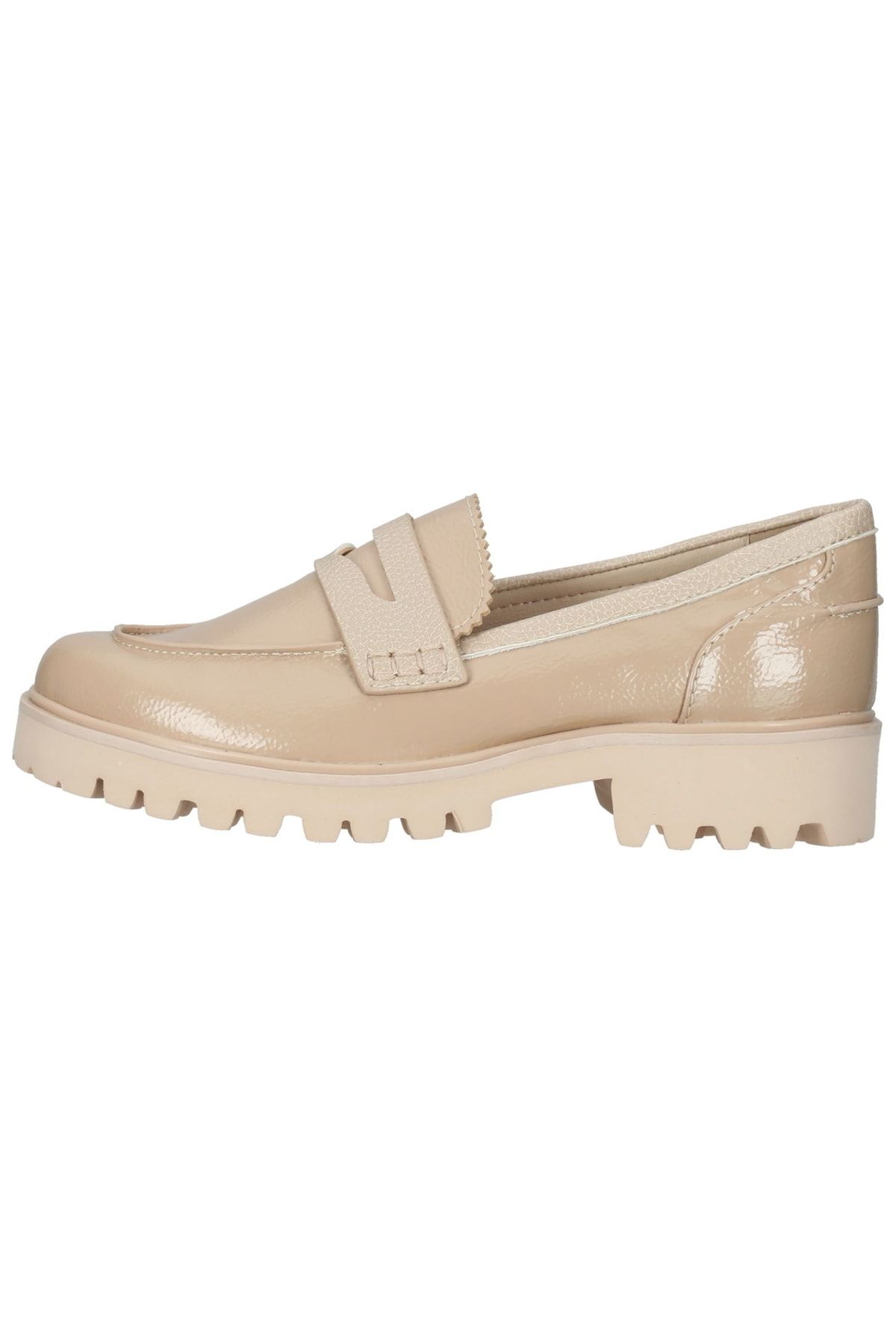 La Strada Flacher Schuh Beige Blockabsatz Fast ausverkauft FN8846