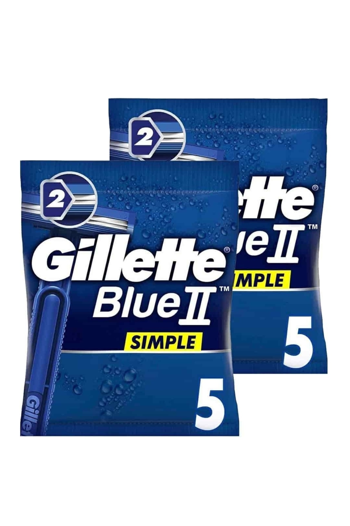 Gillette Blue 2 Simple Kullan At Tıraş Bıçağı 5 Li X 2 Adet